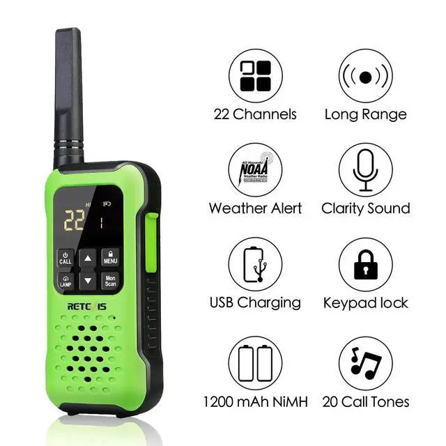 Alt view image 4 of 7 - RT49P Waterproof Walkie Talkies, IP67 Floating Two Way Radios