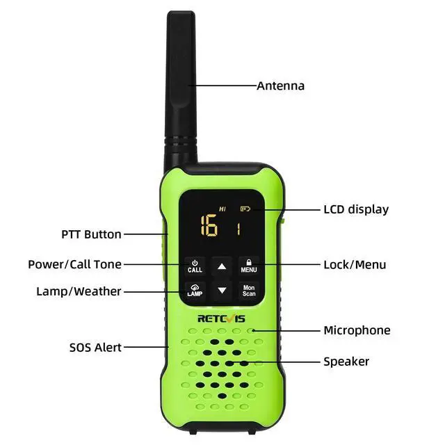 Alt view image 6 of 7 - RT49P Waterproof Walkie Talkies, IP67 Floating Two Way Radios