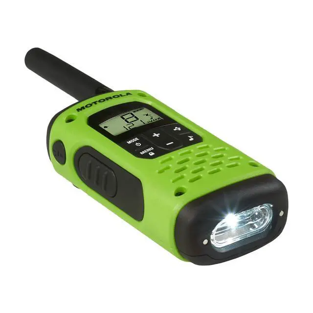 Alt view image 2 of 7 - , Portable FRS, T600_H2O, Talkabout, Two Way Radios Waterproof Walkie Talkie Emergency Preparedness, Rechargeable, 22 Channel, 35 Mile, Green, 2 Pack