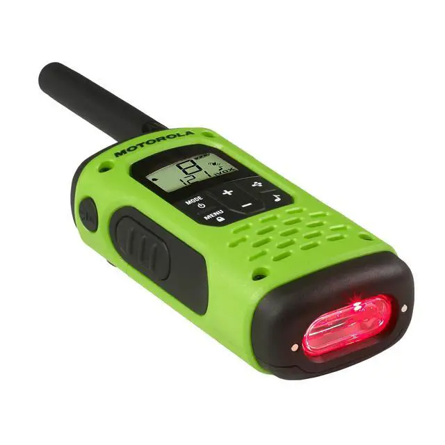 Alt view image 3 of 7 - , Portable FRS, T600_H2O, Talkabout, Two Way Radios Waterproof Walkie Talkie Emergency Preparedness, Rechargeable, 22 Channel, 35 Mile, Green, 2 Pack