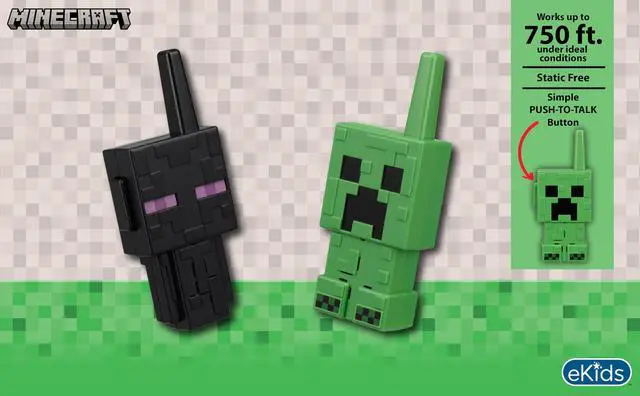 Alt view image 2 of 7 - Minecraft Walkie Talkies for Kids, Indoor and Outdoor Toys