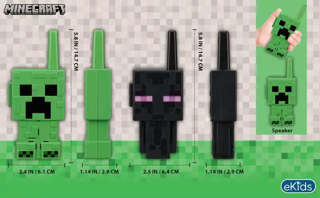 Alt view image 5 of 7 - Minecraft Walkie Talkies for Kids, Indoor and Outdoor Toys