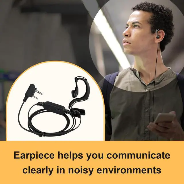 Alt view image 7 of 7 - TD-M8s Walkie Talkies for Adults with Earpiece (8 Pack) Long Range Two Way Radio with 6 Way Multi Gang Charger and USB Charger for Warehouse Business Church and