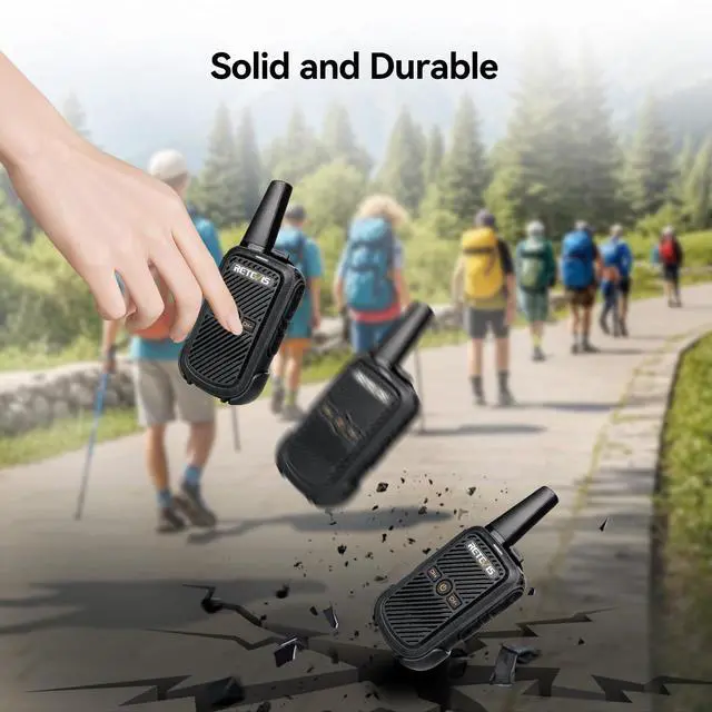 Alt view image 6 of 7 - RT15 Mini Walkie Talkies for Adults, Small Portable 2 Way Radios