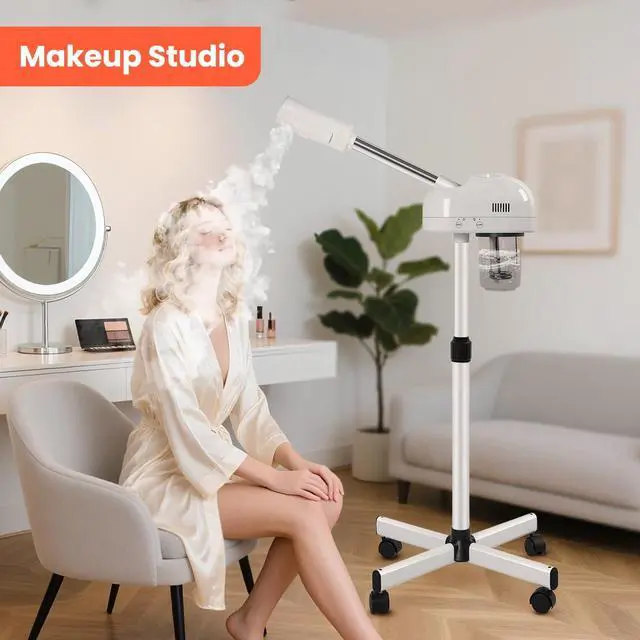 Alt view image 5 of 7 - Height Adjustable Professional Facial Steamer, White