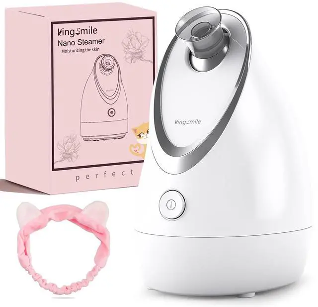 Main image of Facial Steamer for Face, 3 in 1 Face Steamer for Facial Deep Cleaning, Compact Nano Steamer - Aromatherapy, Adjustable Nozzle Warm Steam for Home SPA, Face Steamer for Sinuses with Hairband