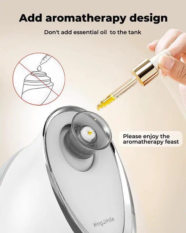 Alt view image 4 of 7 - Facial Steamer for Face, 3 in 1 Face Steamer for Facial Deep Cleaning, Compact Nano Steamer - Aromatherapy, Adjustable Nozzle Warm Steam for Home SPA, Face Steamer for Sinuses with Hairband
