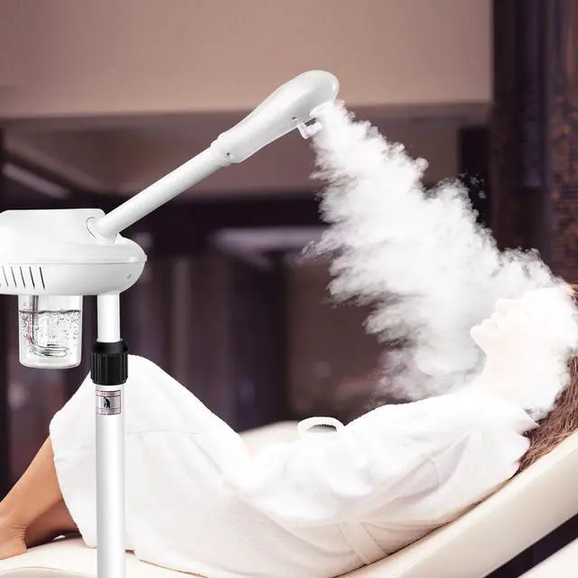 Alt view image 4 of 7 - Professional Facial Steamer, Face Steamer on Wheels, SPA Ozone Steamer, Standing Face Steamer for Spa, Salon and at Home Use