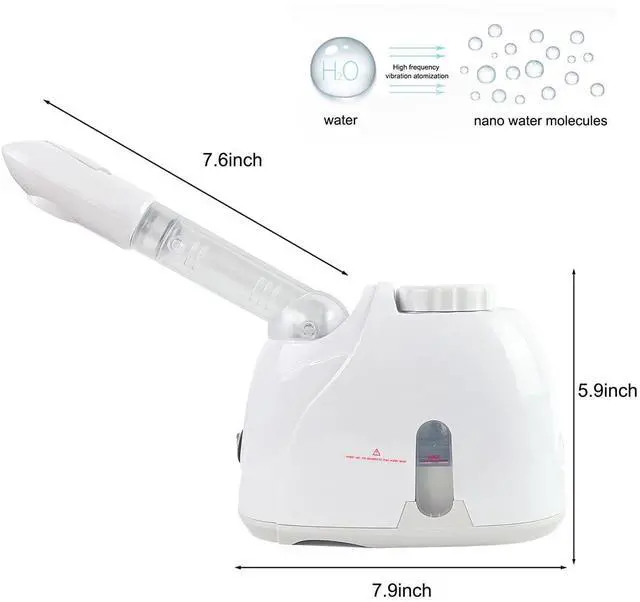Alt view image 4 of 7 - Facial Mist Steamer,Facial Steamers with 360° Rotatable Sprayer, Face Steamer for Facial Deep Cleaning, Hot Mist Humidifier Steam for Face Spa Sinuses Moisturizing, Homeuse or Salon