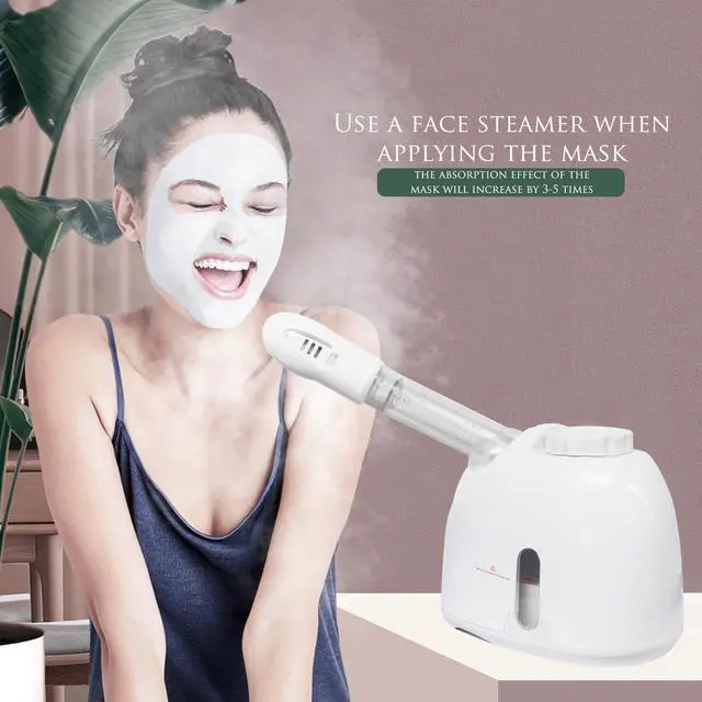 Alt view image 5 of 7 - Facial Mist Steamer,Facial Steamers with 360° Rotatable Sprayer, Face Steamer for Facial Deep Cleaning, Hot Mist Humidifier Steam for Face Spa Sinuses Moisturizing, Homeuse or Salon
