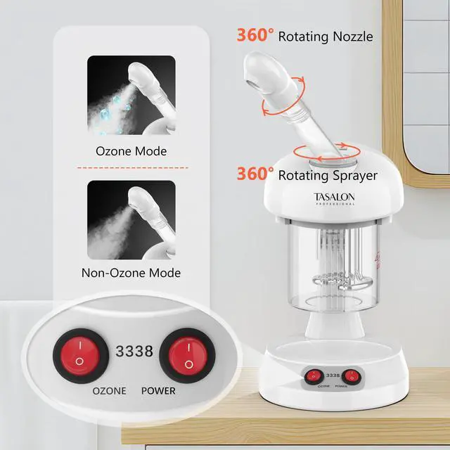 Alt view image 4 of 7 - Facial Steamer with Removable Water Tank, Face Steamer for Facial