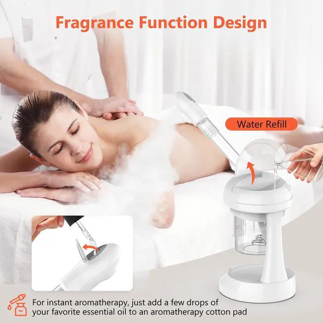 Alt view image 5 of 7 - Facial Steamer with Removable Water Tank, Face Steamer for Facial