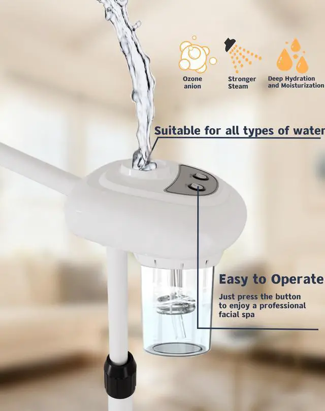 Alt view image 3 of 7 - Professional Facial Steamer with Magnifying Lamp