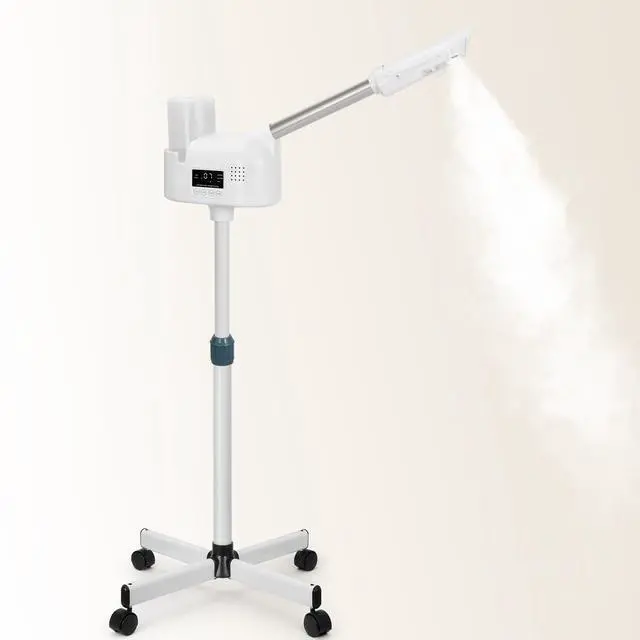 Main image of Professional Facial Steamer, Face Steamer Upgrade PTC Heating, Esthetician Steamer Hot Mist Facial Steamer for Salon Spa Beauty (White)