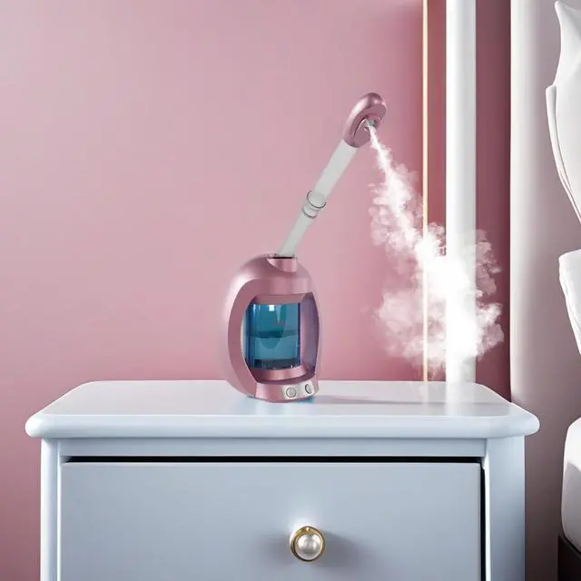 Alt view image 5 of 6 - Facial Steamer, Nano Ionic Face Steamer for Facial Deep Cleaning, Pink Hair Steamer Facial Steamer Professional, Facial Steamers for Home Facial Spa.