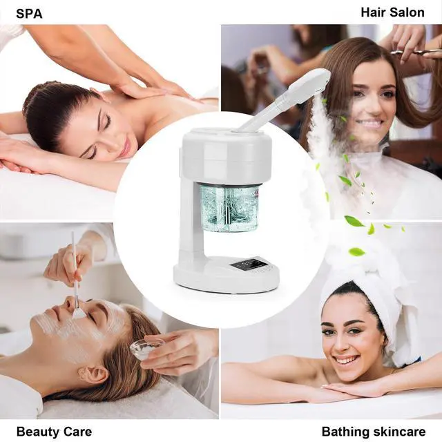 Alt view image 7 of 7 - Facial Steamer Nano Ionic Face Steamer with Extendable Arm,Portable Facial Steamer 360°Rotating Nozzle Esthetician Steamer for Personal Care at Home or Salon