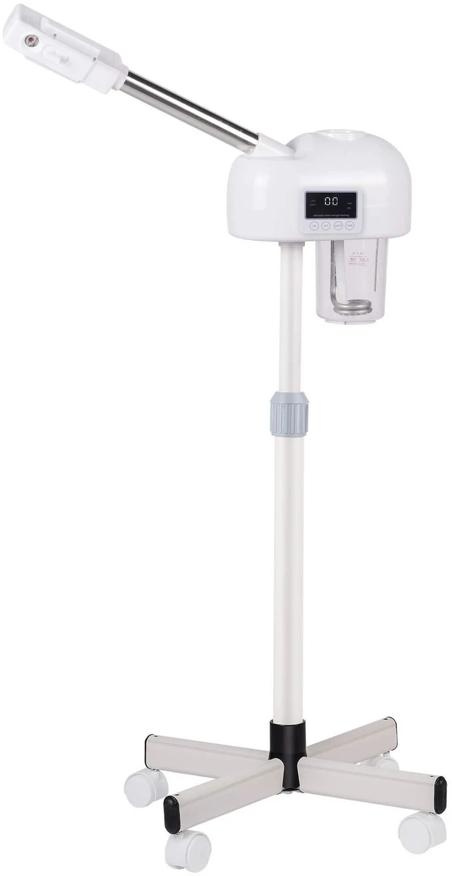 Main image of Professional Facial Steamer, Hot Mist Spray & Ozone, LCD Touch Screen & Timer Function, 600CC Large Capcity Water Jag, SPA at Home, White