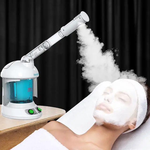 Alt view image 3 of 7 - 2 in 1 Hair & Facial Steamer Extendable 360° Arm for Home or Salon