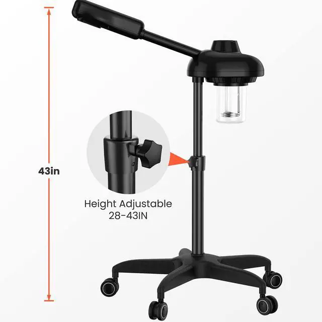 Alt view image 4 of 7 - Wheeled Professional Facial Steamer