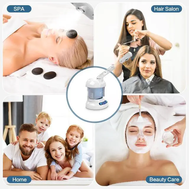 Alt view image 7 of 7 - Facial Steamer, Ozone Nano Ionic Face Steamer for Deep Cleaning