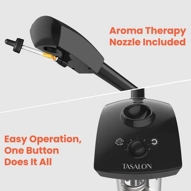 Alt view image 3 of 7 - Ionic Facial Steamer, Professional Face Steamer for Facial, Esthetician Steamer for Face Spa and Salon Beauty, Hot Ionic Mist Face Steamer for Facial Deep Cleaning Skin Care Equipment- Black