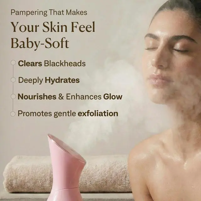 Alt view image 5 of 7 - Facial Steamer Spa Kit with Complimentary 17 Skin Care Tools | Face Steamer for Facial Deep Cleaning with Towel Warmer & Humidifier Mode| Self Care Gifts for Women, Spa Gifts, Birthday Gifts for Women