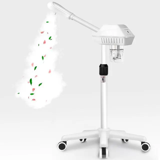 Main image of Professional Facial Steamer More Steam,Spa Face Steamer on Wheels(White)