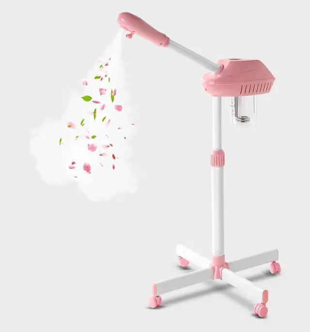 Main image of Professional Facial Steamer, Face Steam on Wheel, Estheticians Steamer-Pink