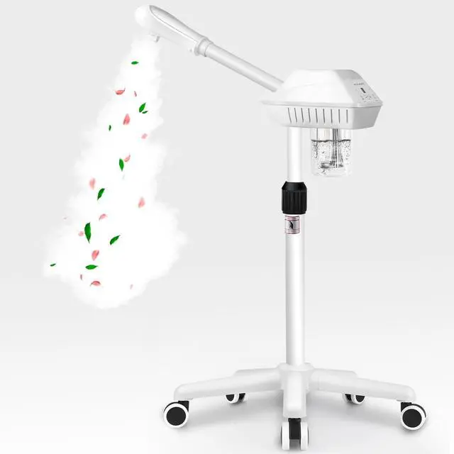 Main image of Professional Facial Steamer, Face Steamer on Wheels, SPA Ozone Steamer, Standing Face Steamer for Spa, Salon and at Home Use