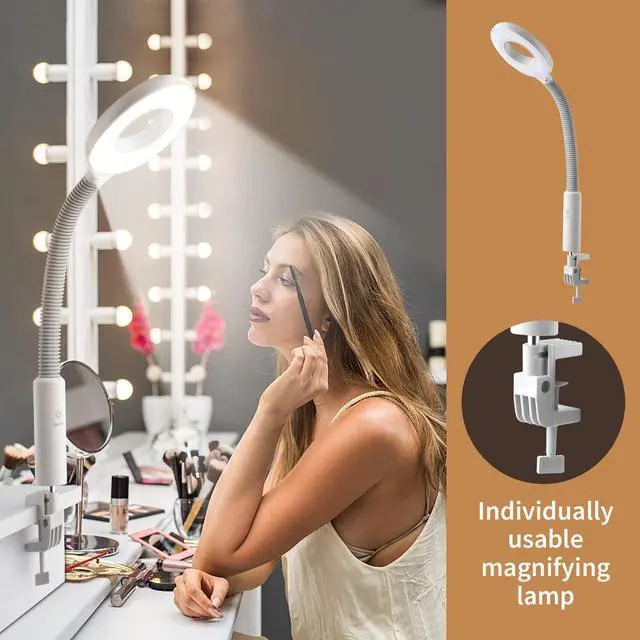 Alt view image 5 of 7 - 2 in 1 Facial Steamer with 5X Magnification Light, Deep Cleaning