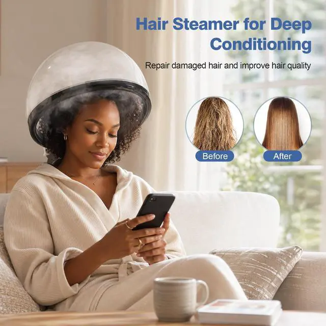 Alt view image 2 of 7 - 2 in 1 Hair Steamer for Natural Hair & Ozone Facial Steamer