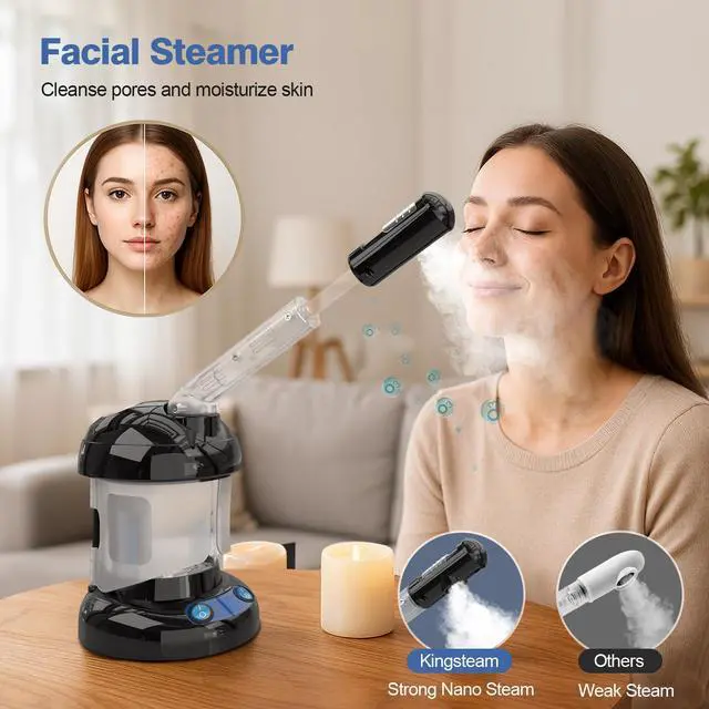 Alt view image 4 of 7 - 2 in 1 Hair Steamer for Natural Hair & Ozone Facial Steamer