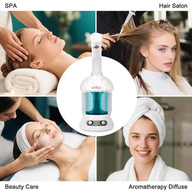 Alt view image 7 of 7 - Facial Steamer with Extendable 360° Rotating Arm (Blue)