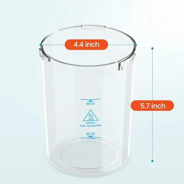 Alt view image 2 of 5 - Water Jar for Facial Steamer Universal Plastic Water Cup 2 PCS