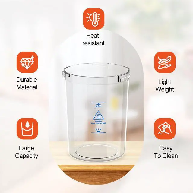 Alt view image 3 of 5 - Water Jar for Facial Steamer Universal Plastic Water Cup 2 PCS