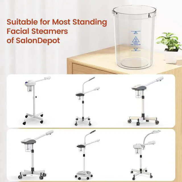 Alt view image 5 of 5 - Water Jar for Facial Steamer Universal Plastic Water Cup 2 PCS