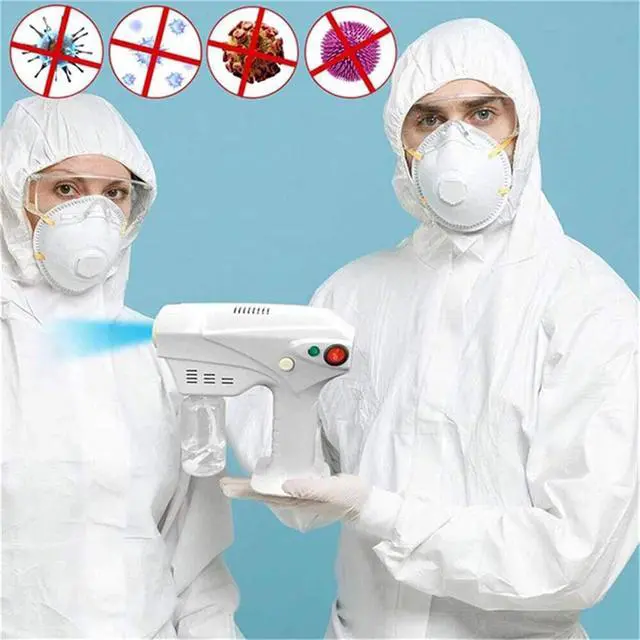 Alt view image 4 of 7 - Nano Hair Steamer Gun Hair Care Hydration Sprayer Hot Dyeing Care Blue Micro Mist Machine Spray Gun Hair Steamer Trigger