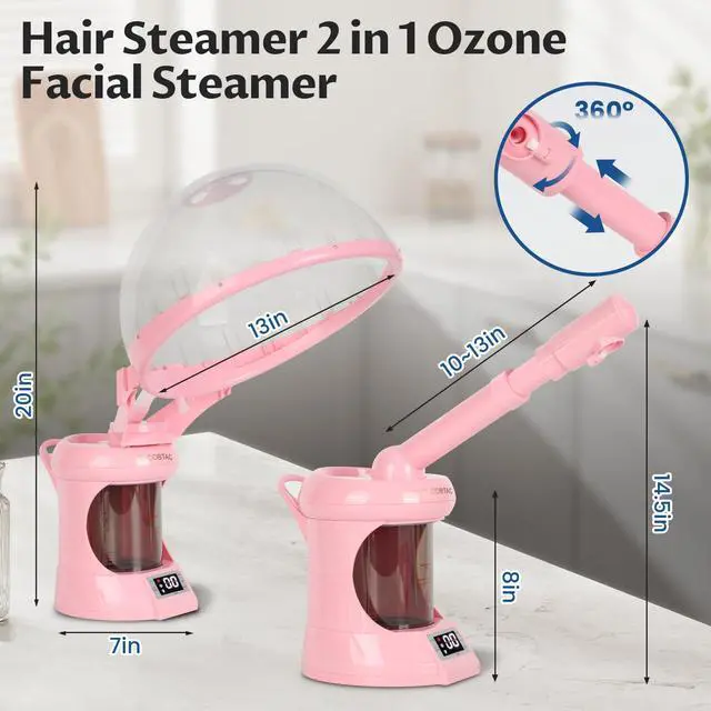 Alt view image 2 of 7 - 2 in 1 Hair Steamer, Hair Facial Steamer