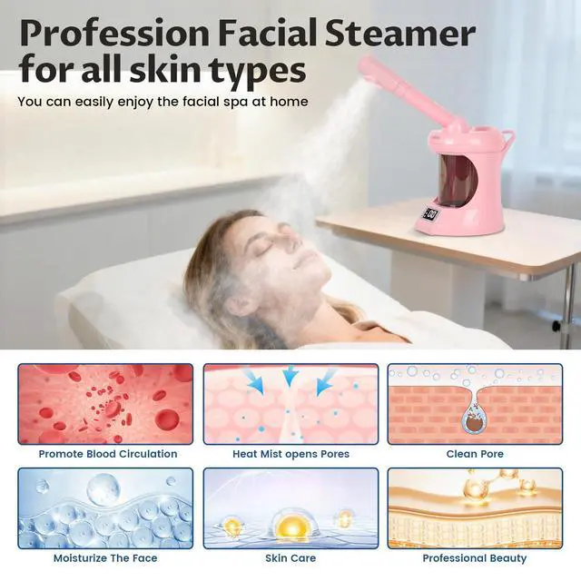 Alt view image 6 of 7 - 2 in 1 Hair Steamer, Hair Facial Steamer