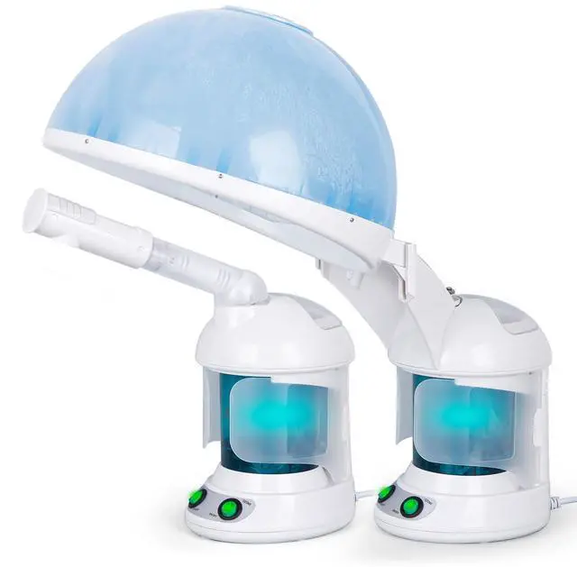 Main image of Ionic Nano Mist 2 in 1 Hair Face Steamer, 360° Adjustable Steam Hood with Facial Sauna Attachment for Deep Moisturizing Hair Therapy and Skin Care at Home