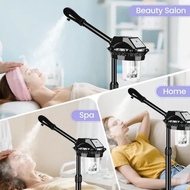 Alt view image 7 of 7 - Facial Steamer Professional for Deep Cleansing and Hydration