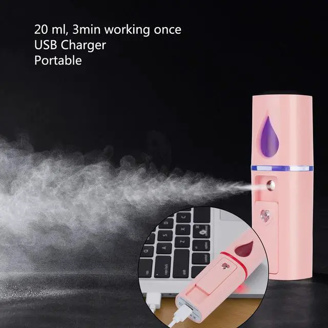 Alt view image 6 of 6 - Facial Steamer for Face Nano Facial Mister Sprayer Set, Face Steamer for Facial Deep Cleaning, Portable Mini Face Steamer for Clogged Pore, Sinuses (Include Blackhead Remover Kit, Brush)