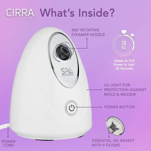 Alt view image 5 of 7 - CIRRA - Nano Ionic Facial Steamer