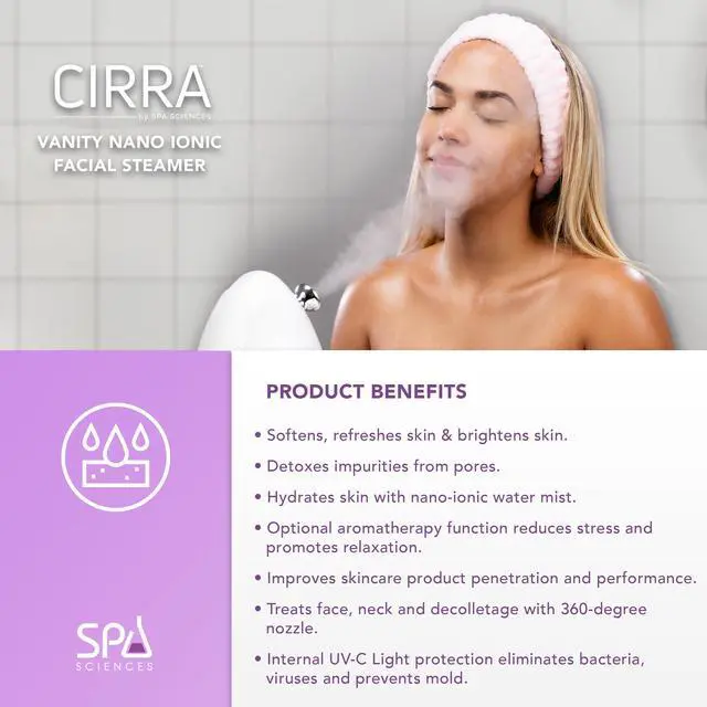 Alt view image 3 of 7 - CIRRA - Nano Ionic Facial Steamer