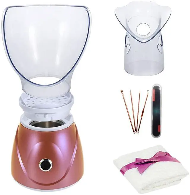 Main image of Facial Steamer Professional Sinus Steam Inhaler Face Skin Moisturizer Facial Mask Sauna Spa Steamers with Aromatherapy Diffuser Humidifier Function (Pink)