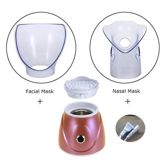 Alt view image 5 of 6 - Facial Steamer Professional Sinus Steam Inhaler Face Skin Moisturizer Facial Mask Sauna Spa Steamers with Aromatherapy Diffuser Humidifier Function (Pink)