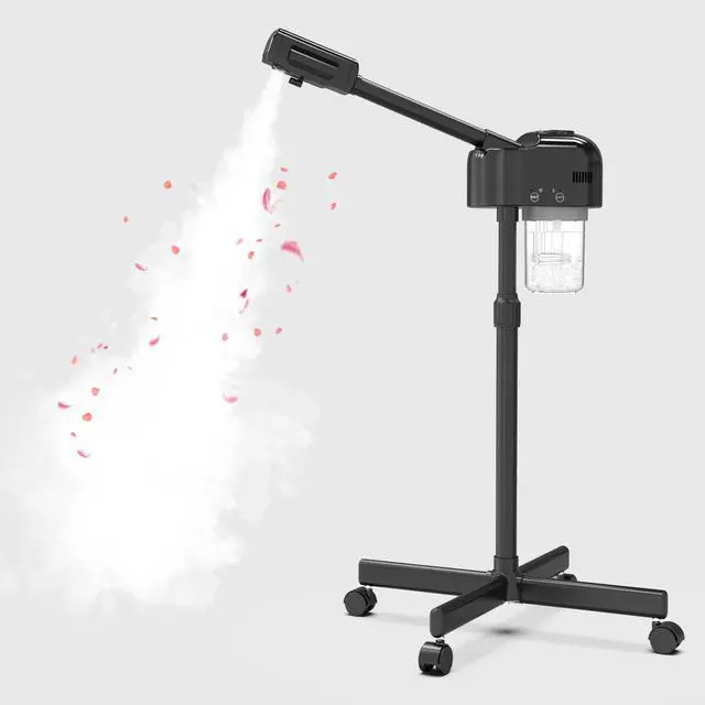 Main image of Height Adjustable Professional Facial Steamer, Black