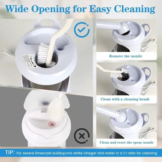 Alt view image 7 of 7 - 2 in 1 Nasal Steamer, Nano Ionic Facial Steamer with Extendable Arm, White
