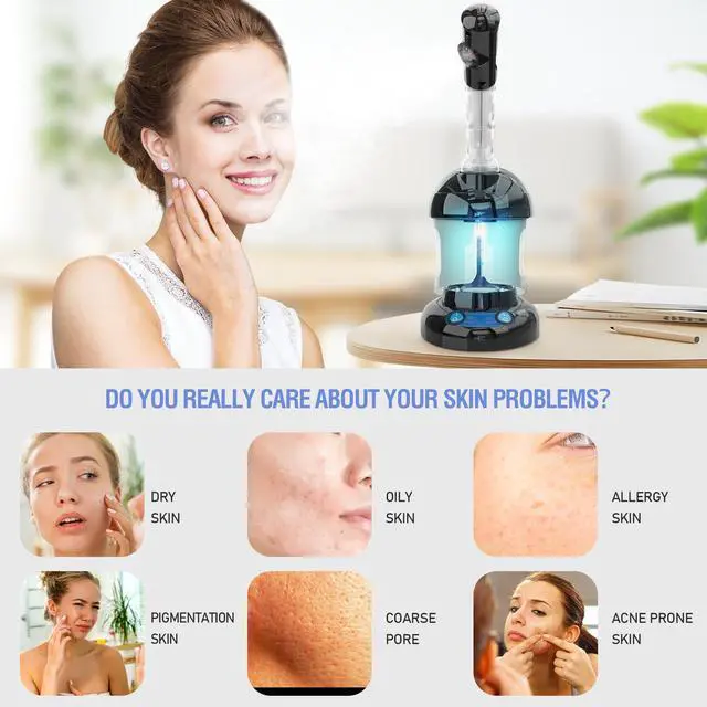 Alt view image 2 of 7 - Nano Ionic Facial Steamer for Deep Cleansing & Home Spa
