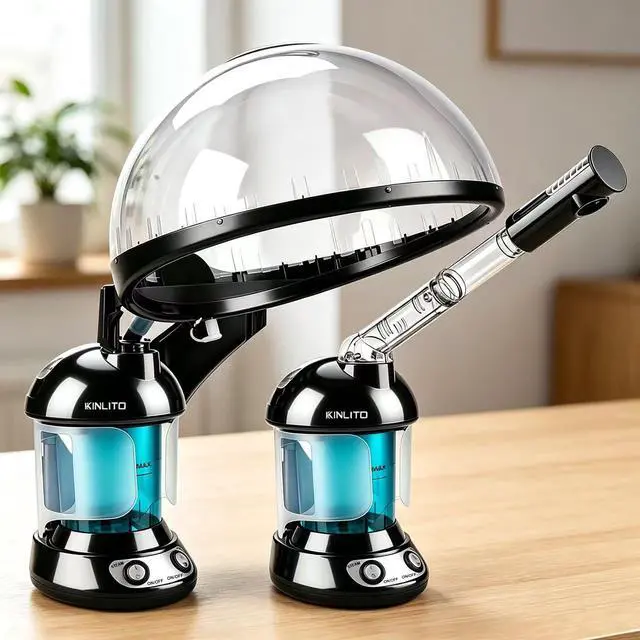 Alt view image 2 of 7 - 2 in 1 Hair & Facial Steamer with Ozone - Warm Mist for Home Spa